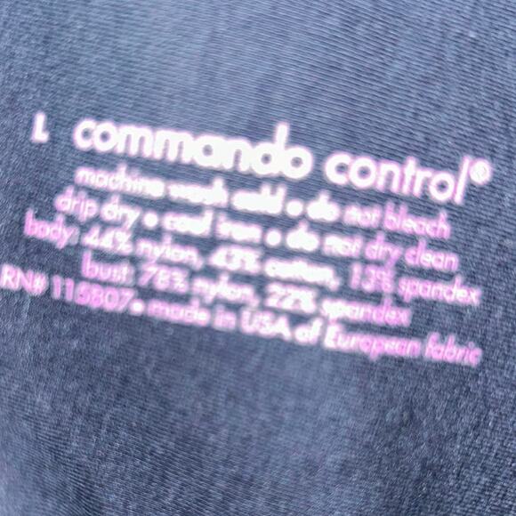 NWOT $128 Commando Two-Faced Tech Control Shapewear Full Slip BLACK Size Large - Picture 9 of 10